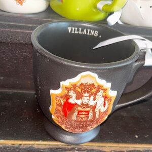 Rae Dunn Disney Villains Black and Red Mug